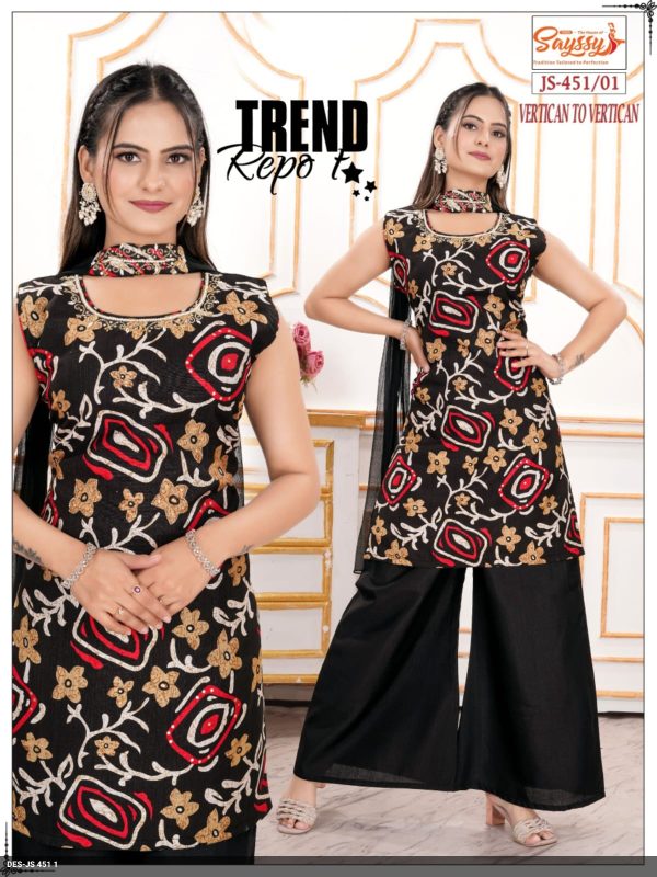 JS 451 1 Black Half Sleeve
